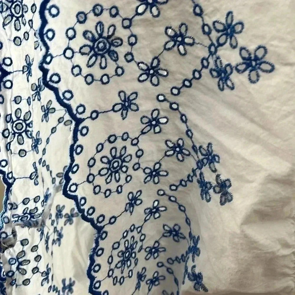 ❤️2/50❤️[18]Lane Bryant  Short Flutter-Sleeve Square-Neck Embroidered Dress - Picture 7 of 11